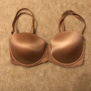 Victoria’s Secret Pink nude strapless multiway bra